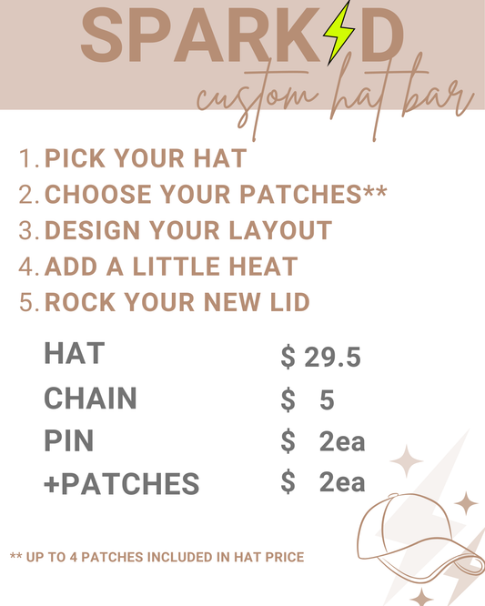 SPARKD PLYMOUTH Custom Trucker Hat Bar Pricing