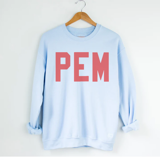 FUNDRAISER PEMBROKE HIGH SCHOOL "PEM" FLEECE SWEATSHIRT