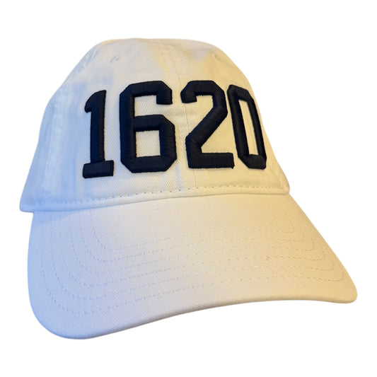 PLYMOUTH TOWN PRIDE "1620" WHITE TWILL DAD HAT