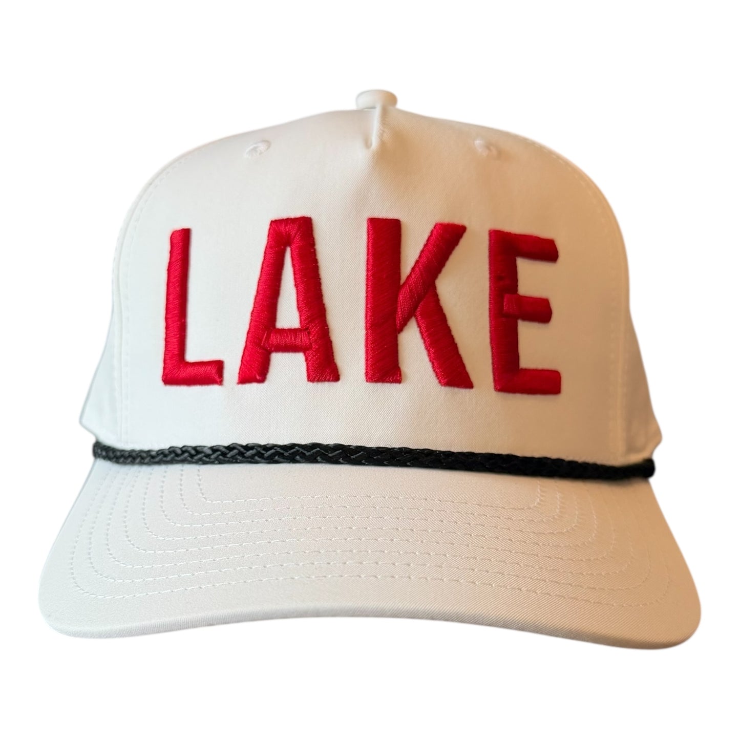 SILVER LAKE REGIONAL HIGH SCHOOL "LAKE" WHITE TWILL ROPE CAP