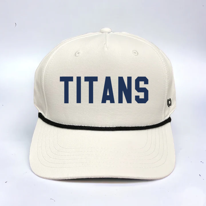 FUNDRAISER PEMBROKE HIGH SCHOOL "TITANS" 3D EMBROIDERED HAT WHITE